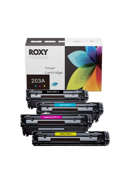Roxy Hp 203a Toner Set High Yield For Hp M254 M280 M281 – Cf540a–543a – Bcmy