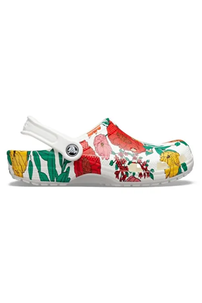 Crocs classic printed floral clog - white/floral