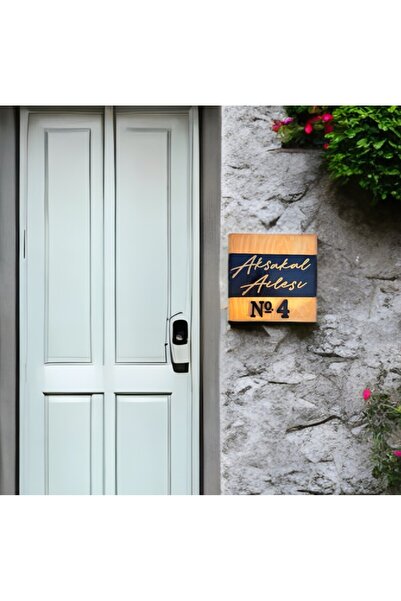PSAcraft Kişiye Özel Kapı Numarası Ev Hediyesi 21 X 19 Cm
