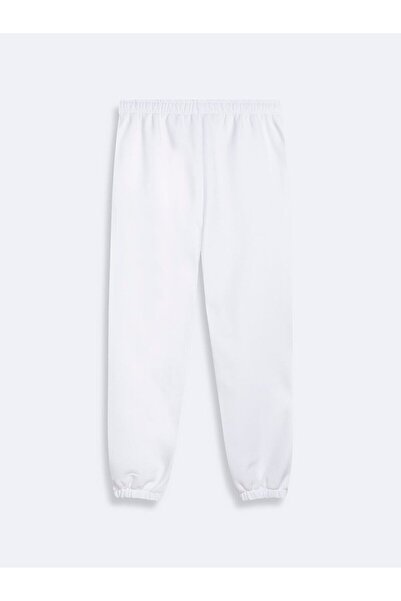 Ltb Sloganlı Jogger Regular Fit Beyaz Eşofman