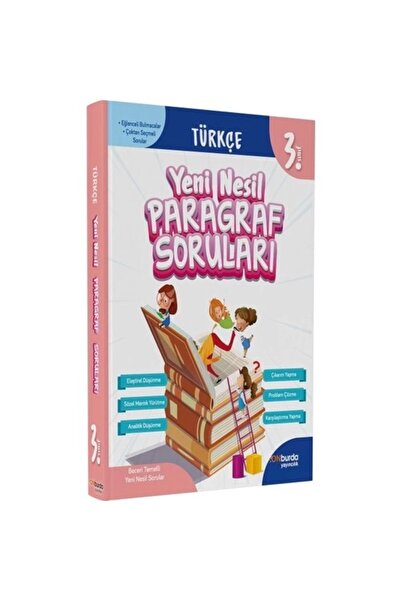 Onburda Yayınları 3. Sınıf Türkçe Yeni Nesil Paragraf Soruları / Kolektif / O...