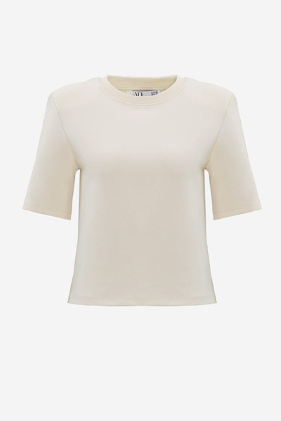 Açelya Okcu Women's Premium Cotton Short Sleeve Padded T-Shirt