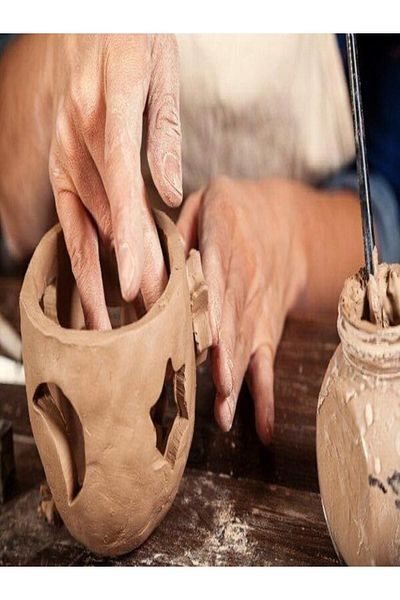 Atölye Öğretmenim Ceramic Mud Sculpture Clay Red Mud 1 Kg