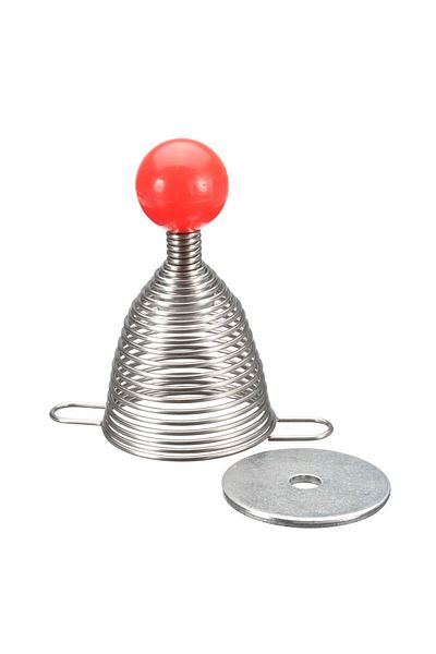 VENTLEX Rapid Nutcracker with Stainless Steel Spring, with Nut Holder, Gray/Red