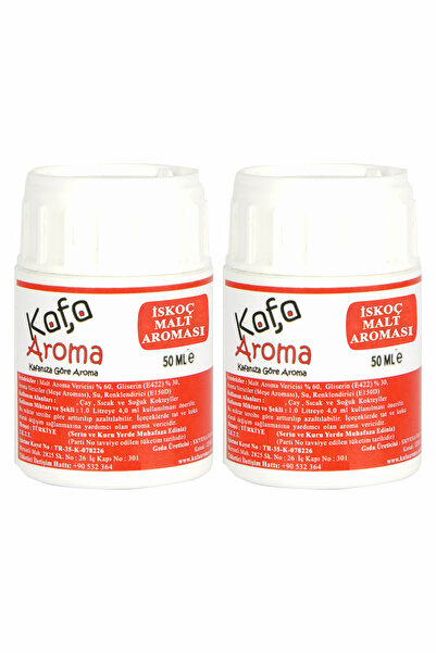 Kafa Aroma İskoç Malt Aroması Hazır Karışım Malt Kiti 50 ml X 2 Adet