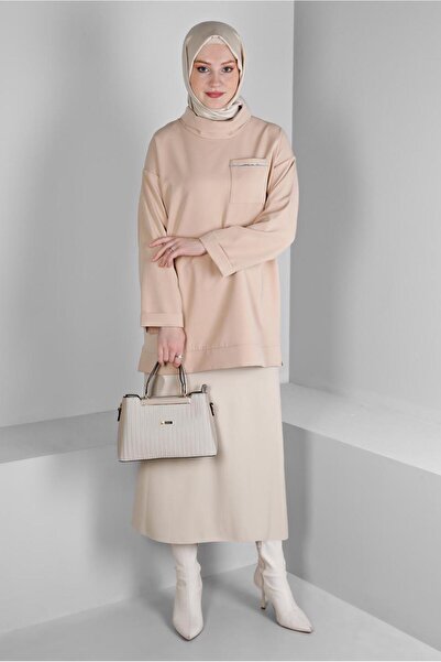 Alvina DEGAJE COLLAR POCKET TUNIC 43453