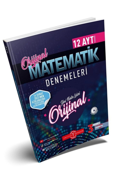 Orijinal Yayınları Ayt Matematik 12 Li Deneme Özel Baskı