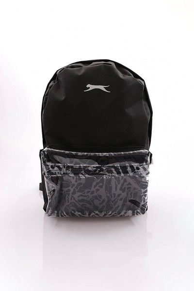 Slazenger 24039 - Черна PVC раница с детайли