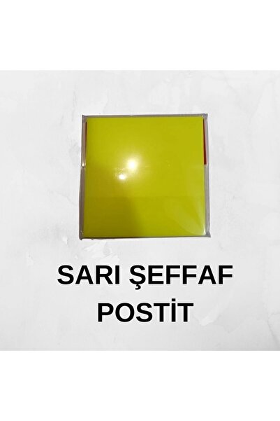 Rubenis Yapışkanlı Not Kağıdı 76x76 Mm 50 Şeffaf Sarı 50 Yp Rps-151