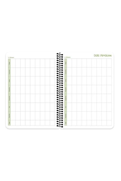 Hisli Şeyler A5 Spiral Academic Agenda - I Want to Rest