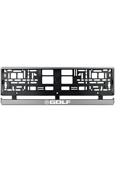 OEM Set 2 bucati, suport numar inmatriculare argintiu Golf