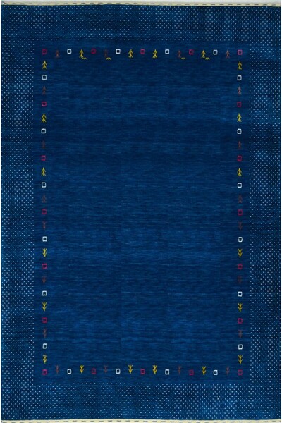 Handmade Lori Lacivert Renk Yünden El Dokuma Modern Salon Mutfak Antre Yatak ...