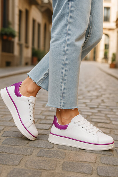 Nstil Casual Women's Sneaker Sports Shoes Lace-up Comfortable Light Thick Sole 525G