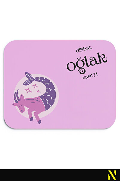 nilizma Mousepad ergonomic cu model zodiacal Capricorn cu tematică roz - 22 c...