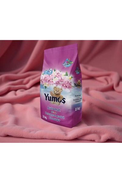 Yumoş YUMOS Detergent de rufe Engros pudra Yumos Trandafir, Color, 2kg, 20 spalari