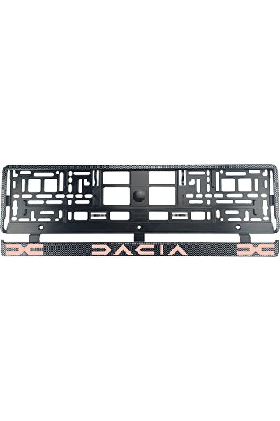 OEM Set 2 bucati, suport numar inmatriculare Carbon, Dacia III