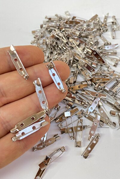 Hobigram 100 Adet 2,5 Cm Günüş Rengi Çengelli Broş Iğnesi Yaka Iğnesi Damat Yaka Çiçeği Iğnesi – Iğne – Iğne