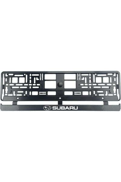 OEM Set 2 bucati, suport numar inmatriculare Carbon, Subaru