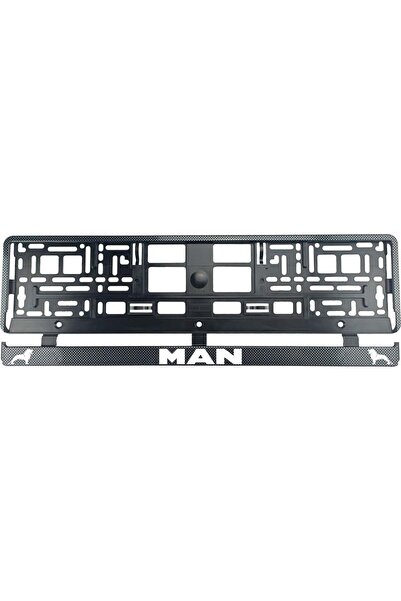 OEM Set 2 bucati, suport numar inmatriculare Carbon, MAN III