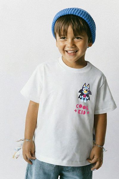 Monila Boy's Bluey Printed Cotton T-Shirt