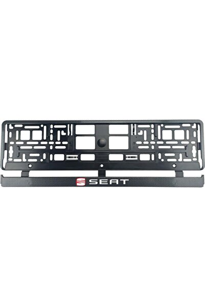 OEM Set 2 bucati, suport numar inmatriculare Carbon, Seat II