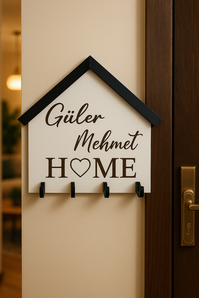 ARSERGROUP Kişiye Özel Hediye Anahtarlık Askısı Duvar Dekorasyon İsme Özel He...