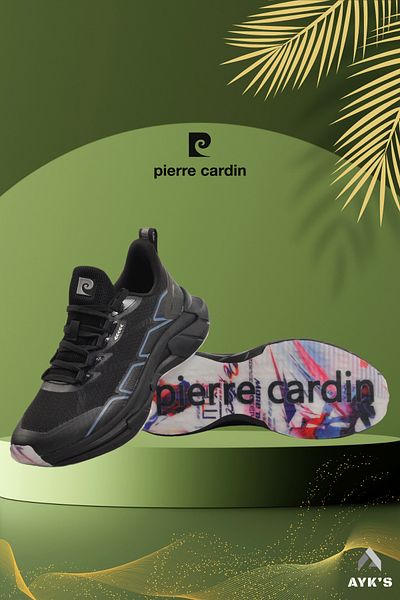 Pierre Cardin Black Men's Sports Walking Shoes