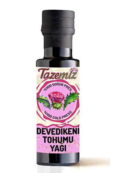 TAZEMİZ Devedikeni Tohumu Yağı  100ml - Soğuk Pres