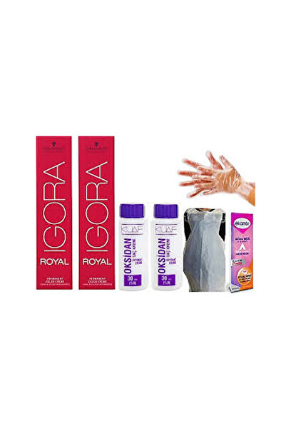 Igora Royal 9.0 Sarı +0-22 Turuncu Azaltıcı Saç Boyası Seti