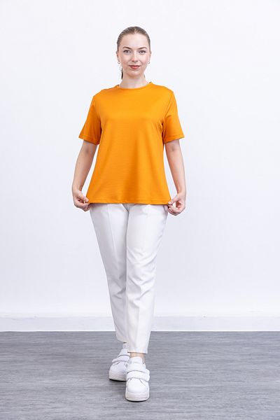 Linvey Crystal Lycra Short Sleeve Crew Neck Comfortable Fit Combed Cotton T-Shirt,Blouse,Underwear
