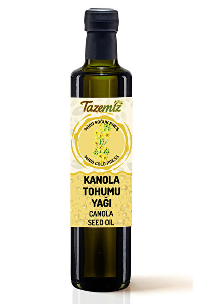 TAZEMİZ Kanola Tohumu Yağı 500ml - Soğuk Pres