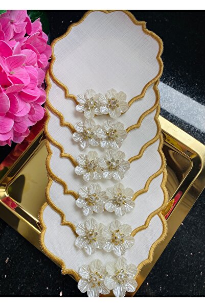 ELÇİÇEK HOME Χαρτοπετσέτα παρουσίασης, Χαρτοπετσέτα κοκτέιλ, Παρουσίαση παρουσίασης καφέ 6 τεμάχια