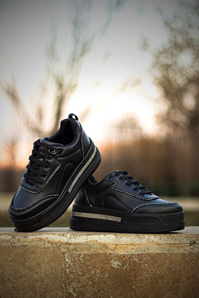 lady classy Kadın Günlük Yüksek Taşlı Taban Rahat Kalıp Yürüyüş ve Ortopedik ...