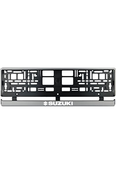OEM Set 2 bucati, suport numar inmatriculare argintiu Suzuki