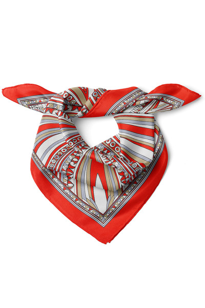 nehir eşarp Çizgi Desen Fular Bandana 50x50 Cm