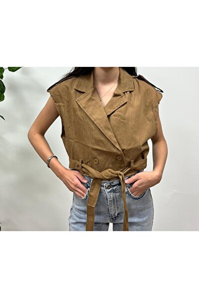 VAZIRADK Belt Detailed Vest