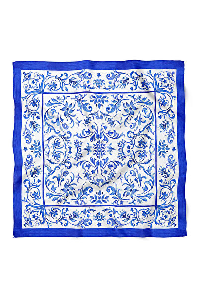 nehir eşarp Sarmaşık Çiçek Desen Fular Bandana 50 x 50 Cm