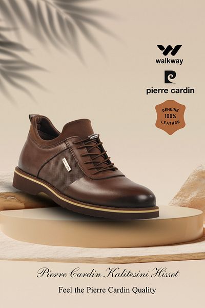 Pierre Cardin 63603 M Maro Pantofi casual pentru bărbați din piele naturală