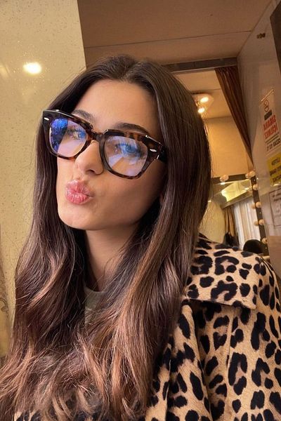 Eyesofia Unisex Vintage Leopard Blue Light Filter Glasses