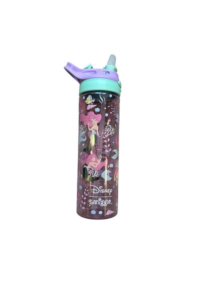 SMIGGLE - Disney Ariel Bpas Free Automatic Straw 650ml Water Bottle