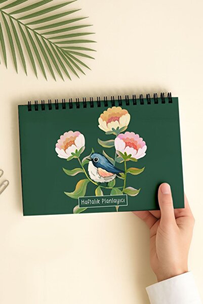 Eldesen Tasarım Haftalık Planlayıcı A5 Defter, Esnek İnce Karton Kapaklı, 1 Y...