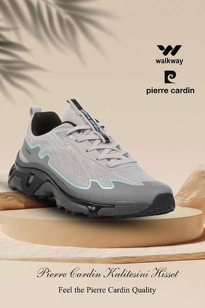 Pierre Cardin Pci-11054 m Gray Memory Sole Men's Casual Shoes