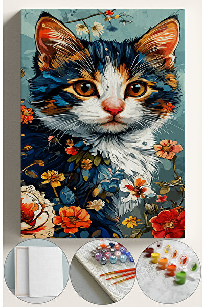 Corvo Sayılarla Boyama Çerçeveli Hobi Seti Numaralı Tuval Fırça Boya Kasnaklı...