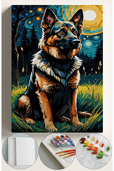 Corvo Sayılarla Boyama Çerçeveli Hobi Seti Numaralı Tuval Fırça Boya Kasnaklı...