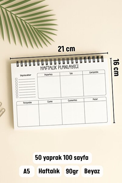 Eldesen Tasarım Haftalık Planlayıcı A5 Defter, Esnek İnce Karton Kapaklı, 1 Yıllık Planlayıcı, Van Gogh Buğday Tarla