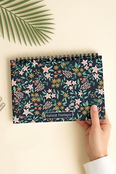 Eldesen Tasarım Haftalık Planlayıcı A5 Defter, Esnek İnce Karton Kapaklı, 1 Y...