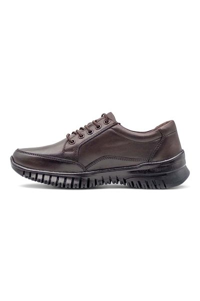 Voyager 9404 Women's Khaki Leather Comfort Shoes Brown