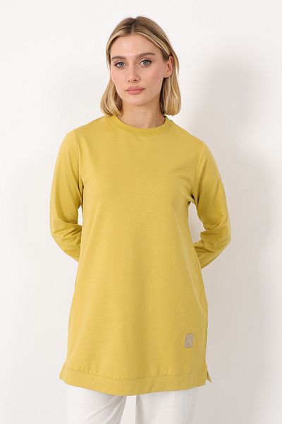 Linvey Crew Neck Embroidered Short Tunic