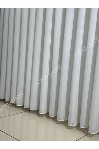 Storlant Bambu Ağır Gramajlı 1/3 Sık Pileli Ütü İstemez Tül Perde | Özel Seri Yoğun Dokulu Premium Bambu