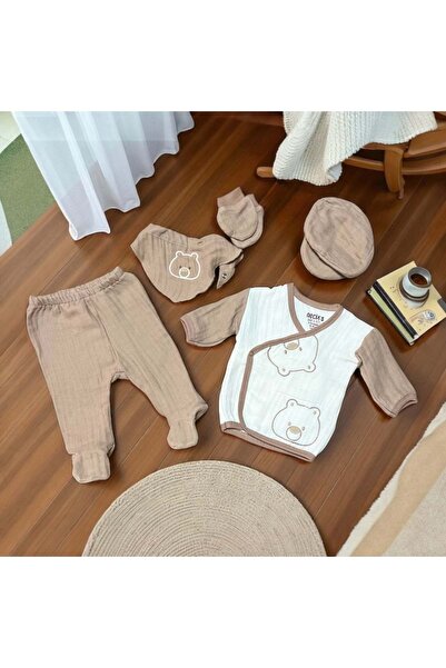 Necix's مجموعة من خمسة دببة مع دبتي بني